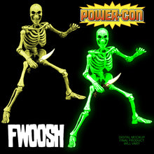Load image into Gallery viewer, IN STOCK!!! THE YOKAI: POWER-CON GLOW IN THE DARK SKELETON FIGURE
